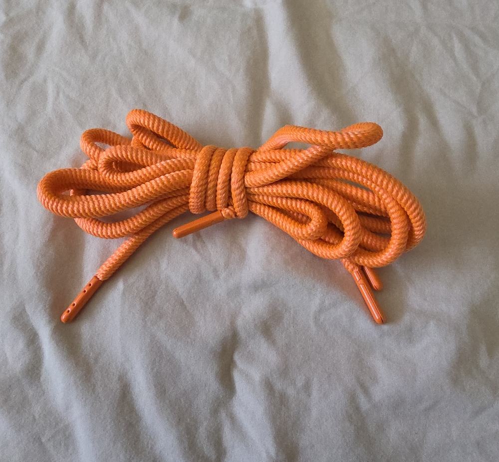 Orange Round Shoelaces – Durable Men’s Accessory